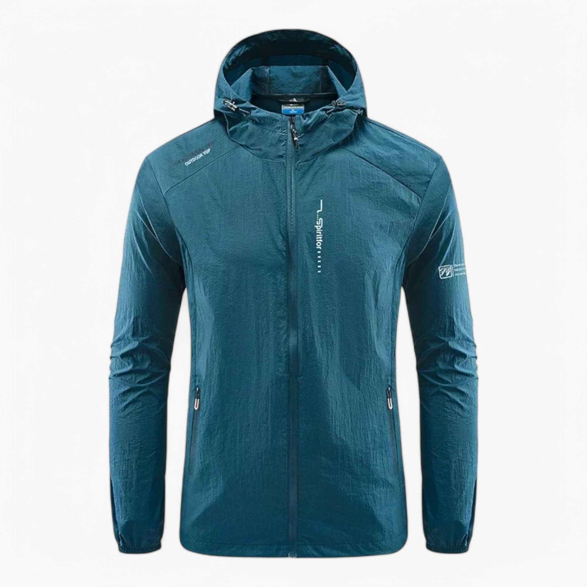 Jacket : Mug Mason en verre transparent avec anse, 450 ml - Idéal boissons froides in bleu foncé van Pantino