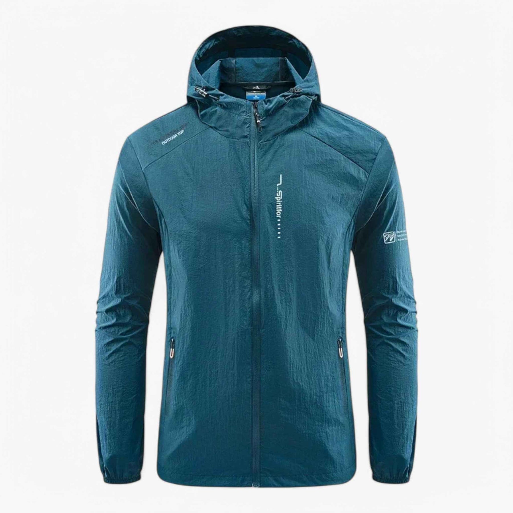 Jacket : Mug Mason en verre transparent avec anse, 450 ml – Idéal boissons froides in bleu foncé van Pantino