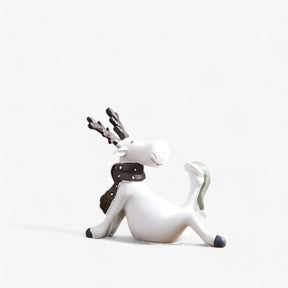 home & garden : Elegante Witte Hert Decoratie in hoogte 10cm van Pantino