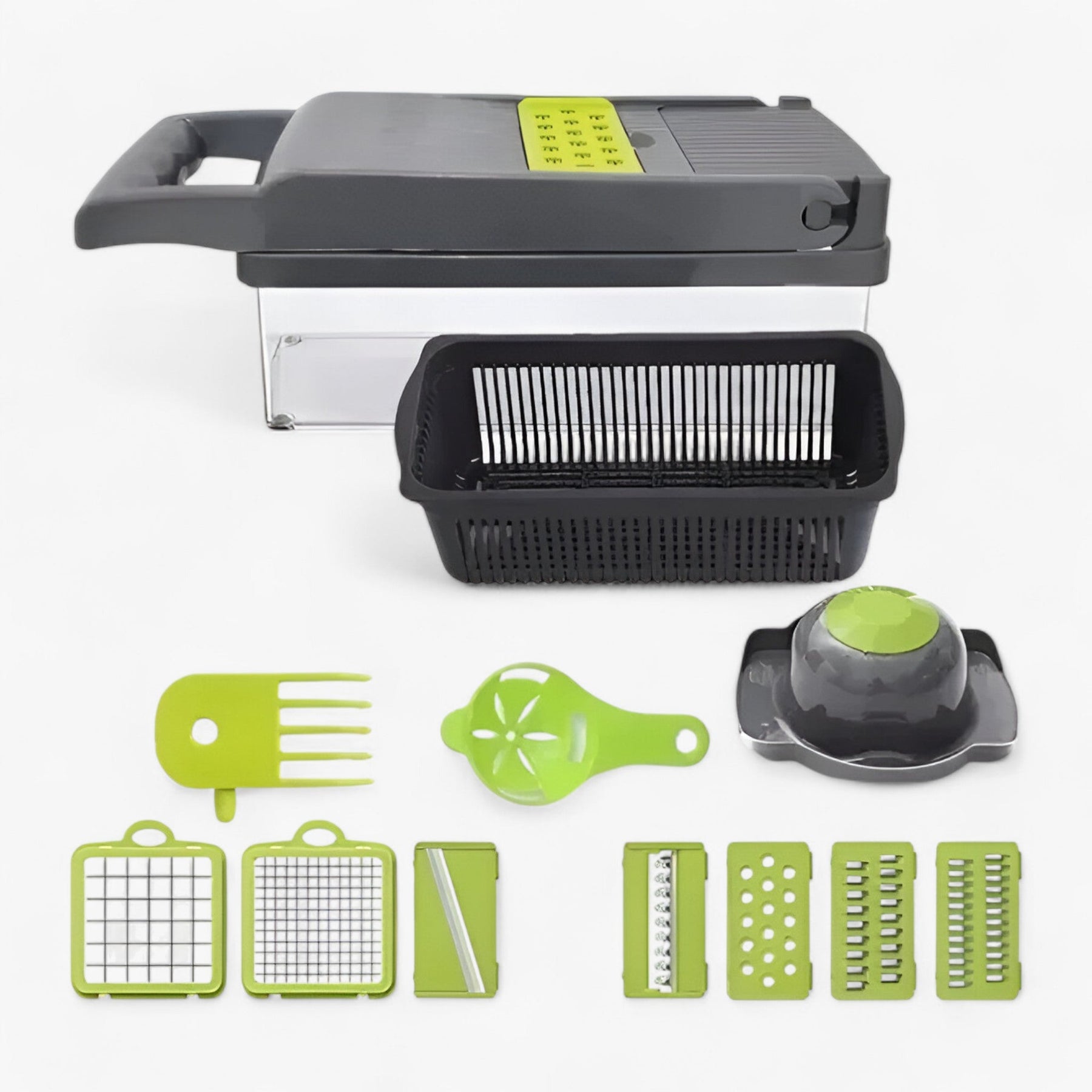 home & garden : Multifunctionele Snijder en Hakker - 14 in 1 Grijs in van Pantino