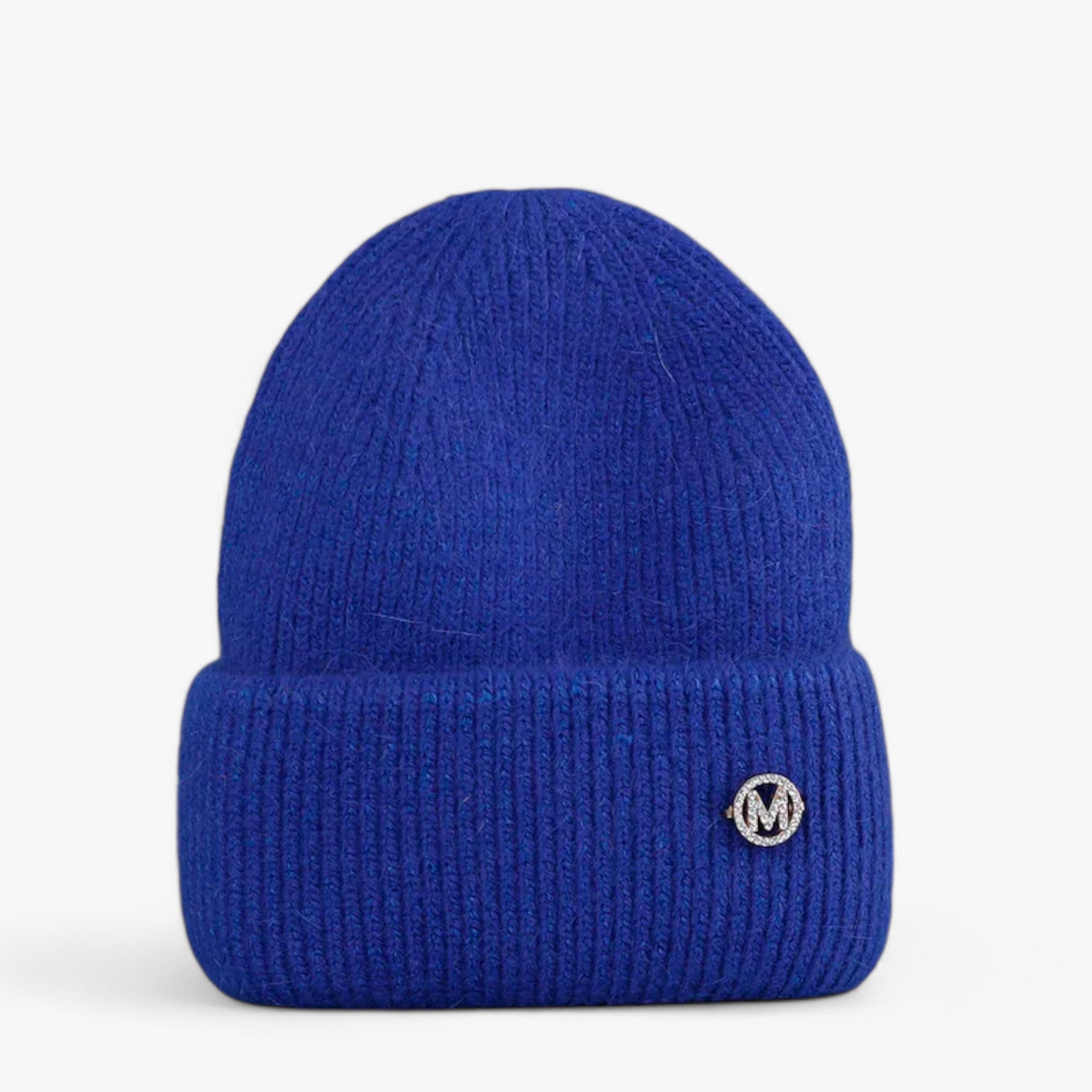 Winter Hat : Muts Dames Wit met - Wintermuts - Winter Warmth in Koningsblauw met M 54cm-60cm van Pantino
