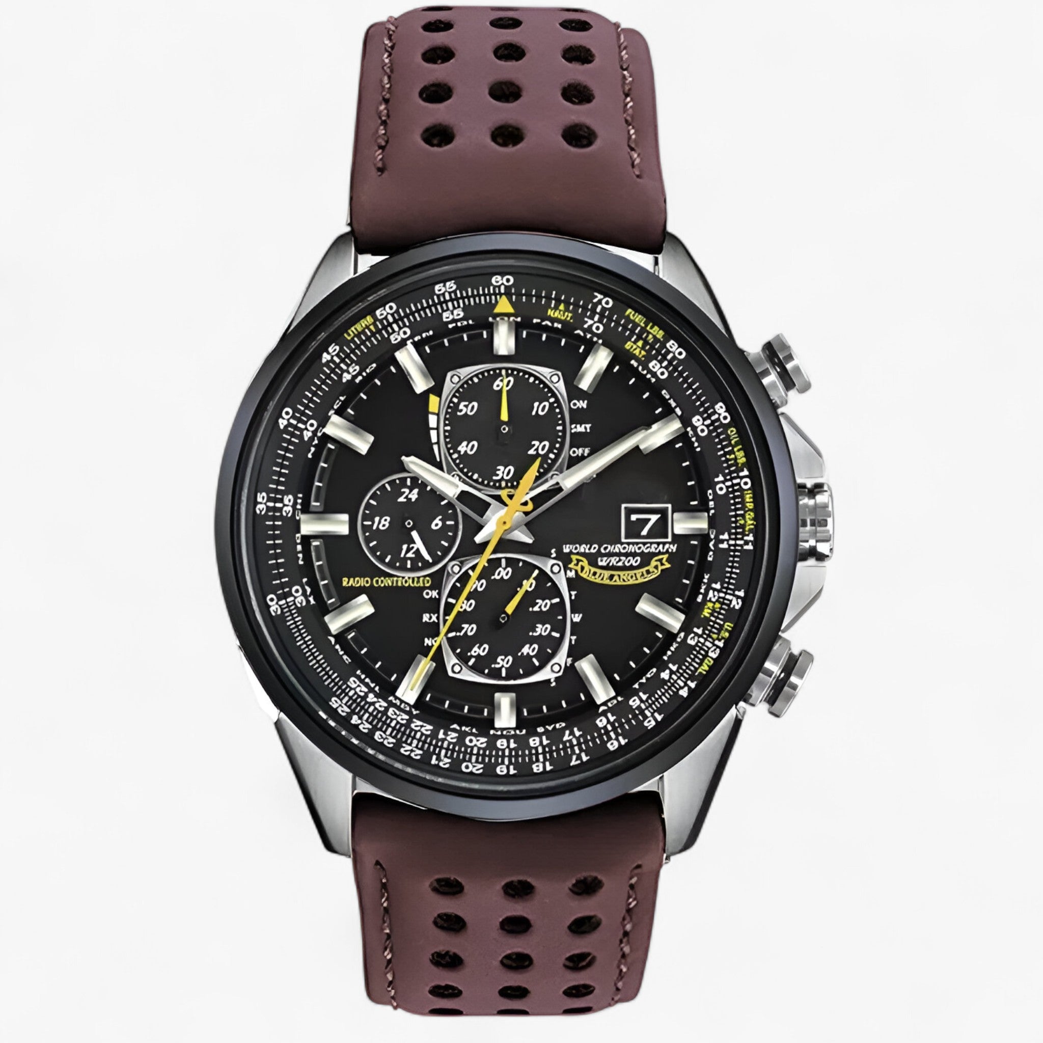 Watches : Heren Chronograaf Horloge MultiSteel 42mm, Zilverkleurig Staal met Elegante Blauwe Wijzerplaat in van Pantino