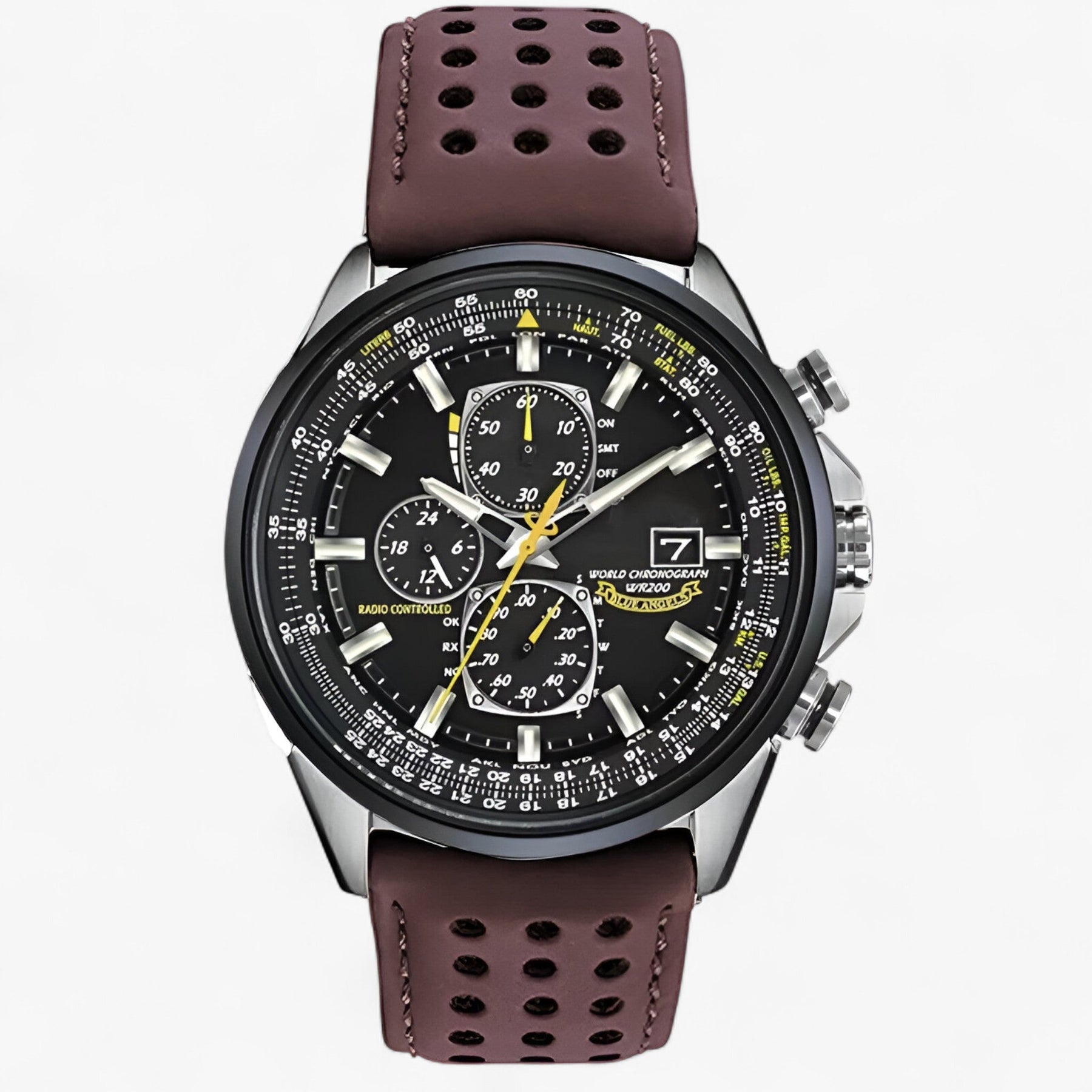 Watches : Heren Chronograaf Horloge MultiSteel 42mm, Zilverkleurig Staal met Elegante Blauwe Wijzerplaat in van Pantino