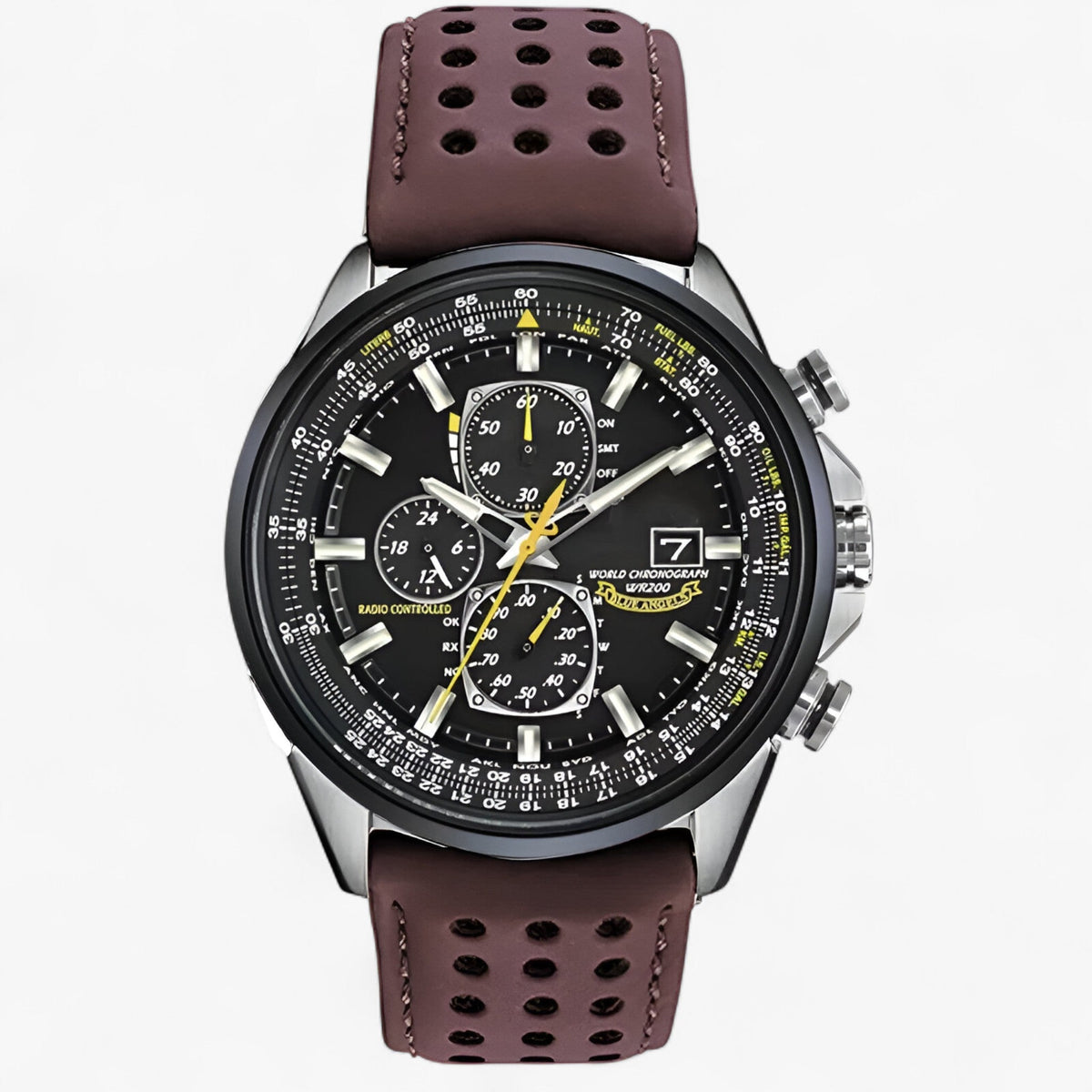 Heren Chronograaf Horloge MultiSteel 42mm – Staal Zilver, Blauwe Wijzerplaat