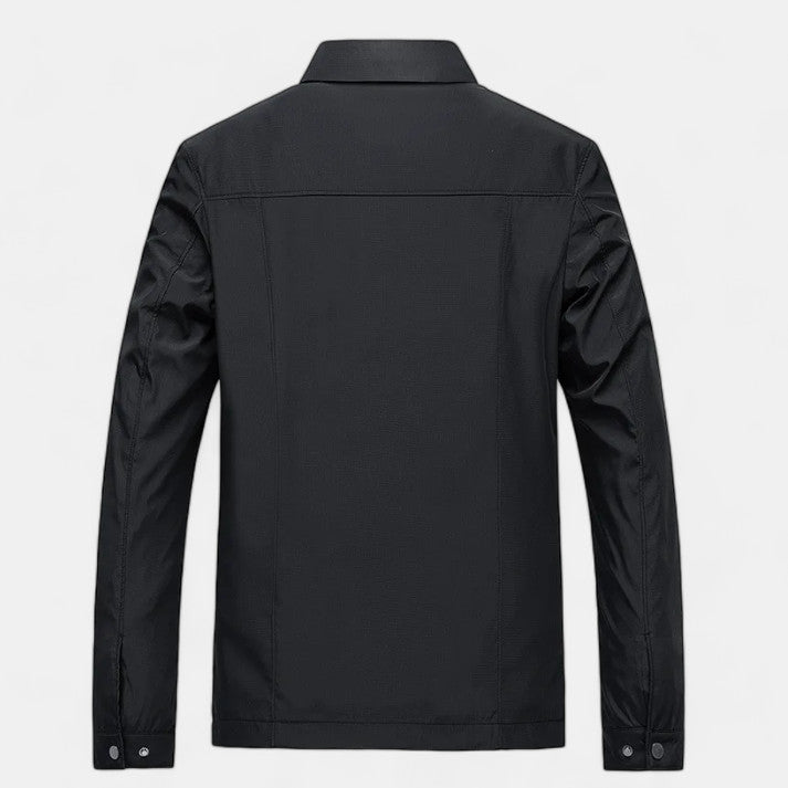 Bomber Jacket : Jack Heren Zwart - Moderne Bomberjack in van Pantino