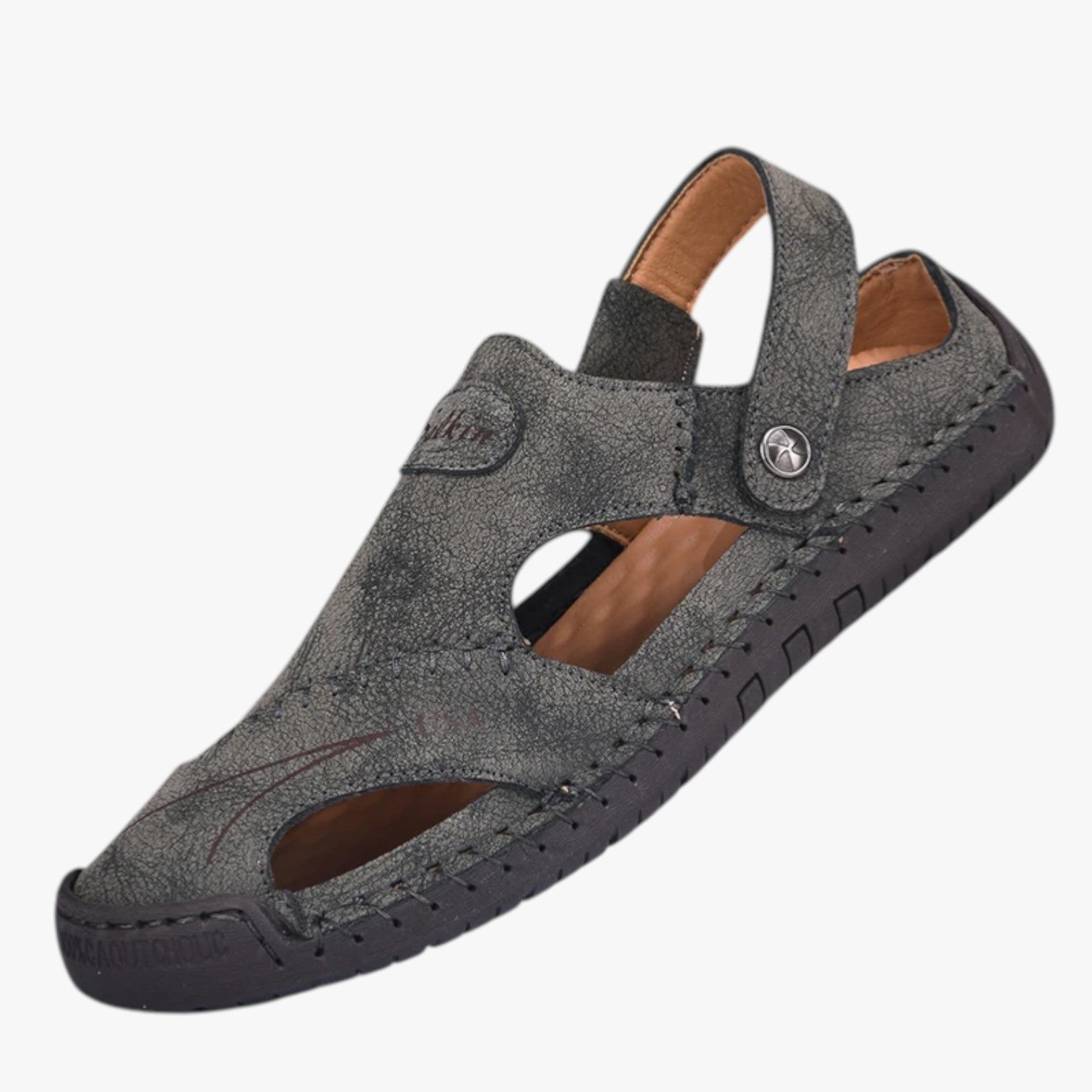 Sandals : Zomersandalen voor heren - Ademend leer en antislipzool voor een vleugje stijl in van Pantino
