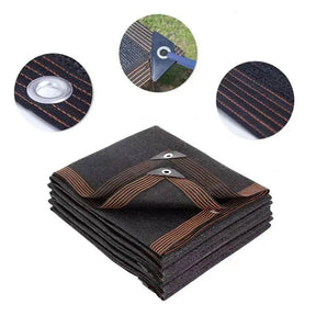 outdoor equipment : Zonneschermnet Zwart HDPE - UV Werend Schaduwdoek voor Terras & Tuin in Zwart 2x2M van Pantino