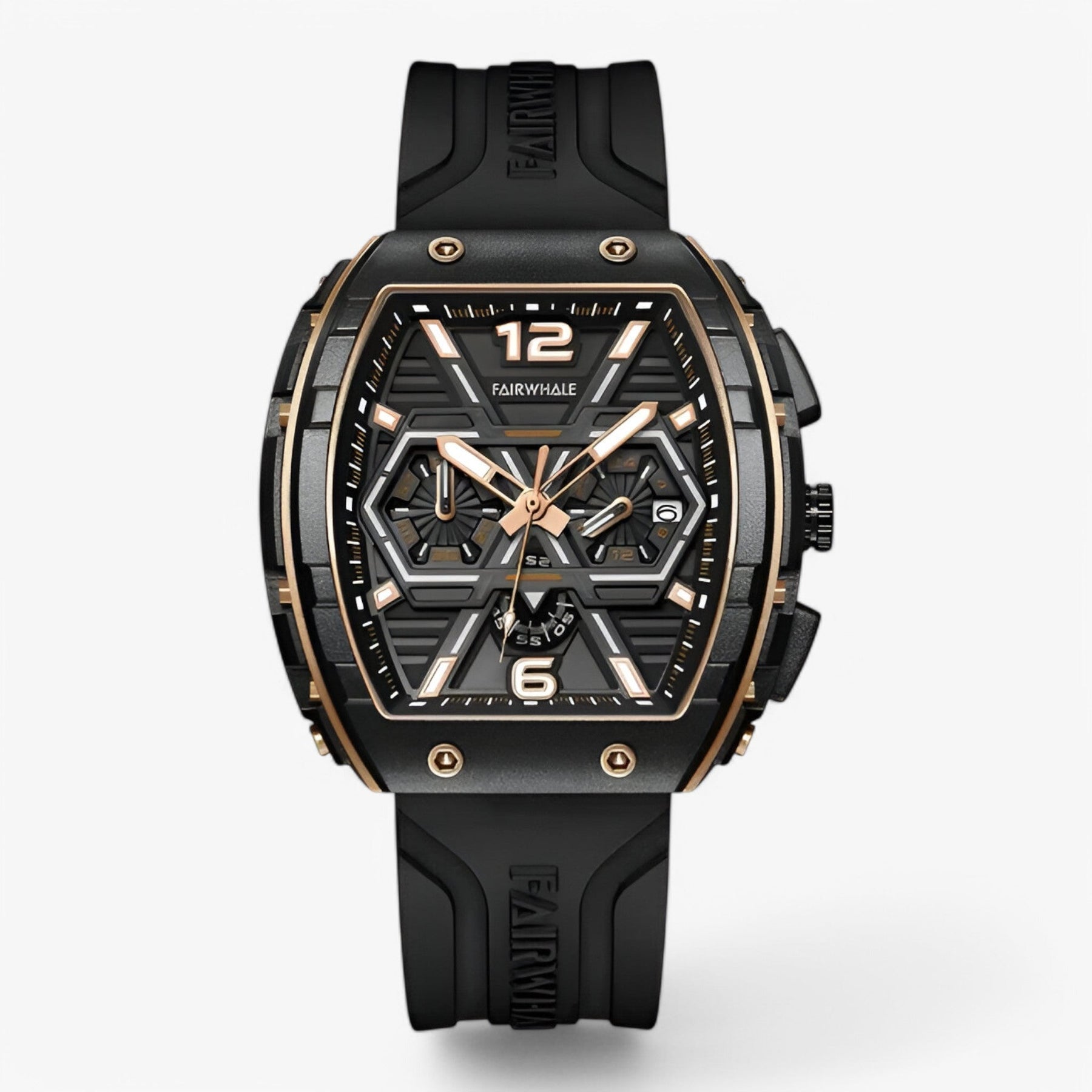 watches : Horloge Wit - Luxe Sporthorloge in zwart van Pantino