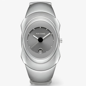 watches : Horloge S Glanzend Rood - Luxe Lichtgevend in Grijs van Pantino