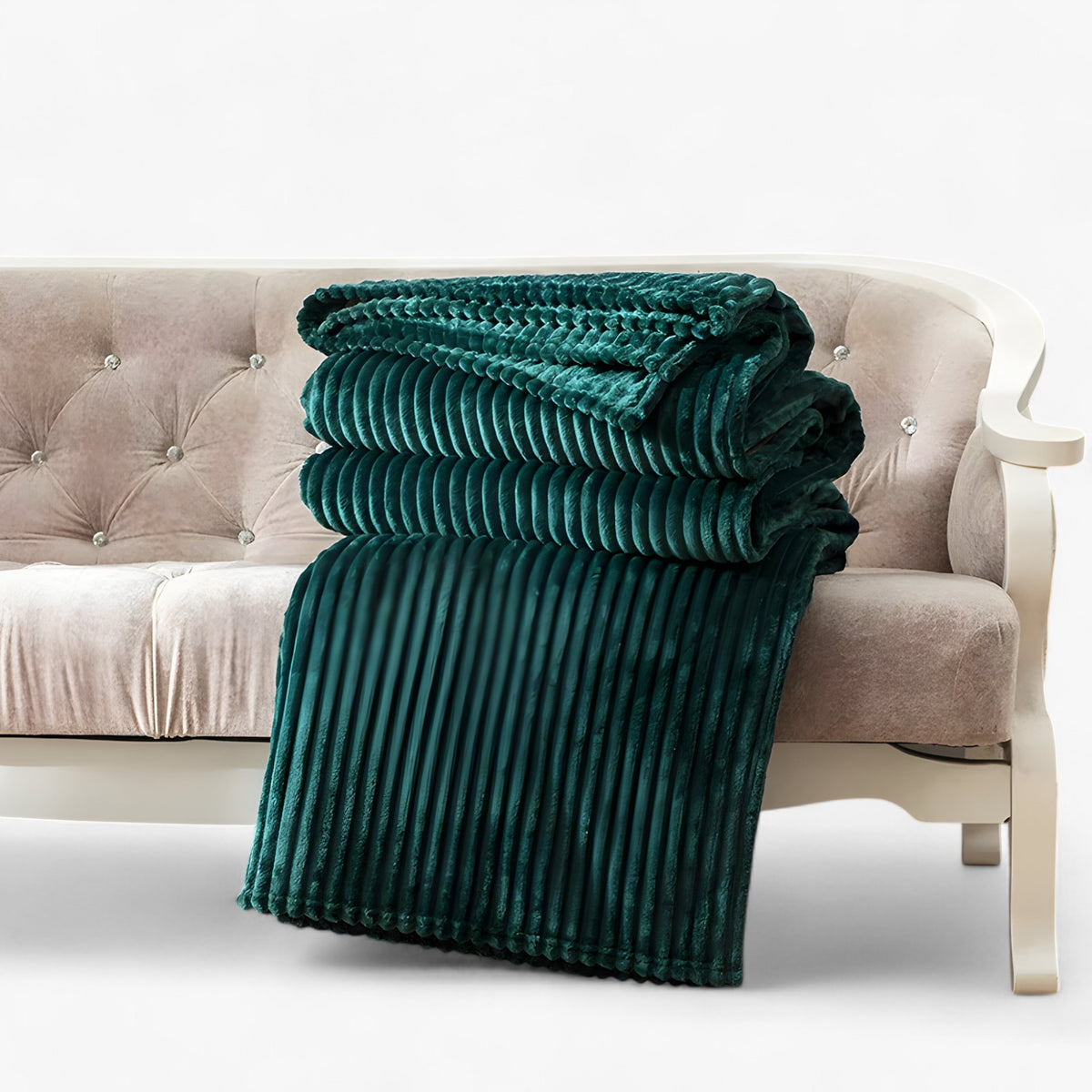 home & garden : Groene Fleece Deken - Zacht en Gezellig voor Kinderen en Tieners in van Pantino