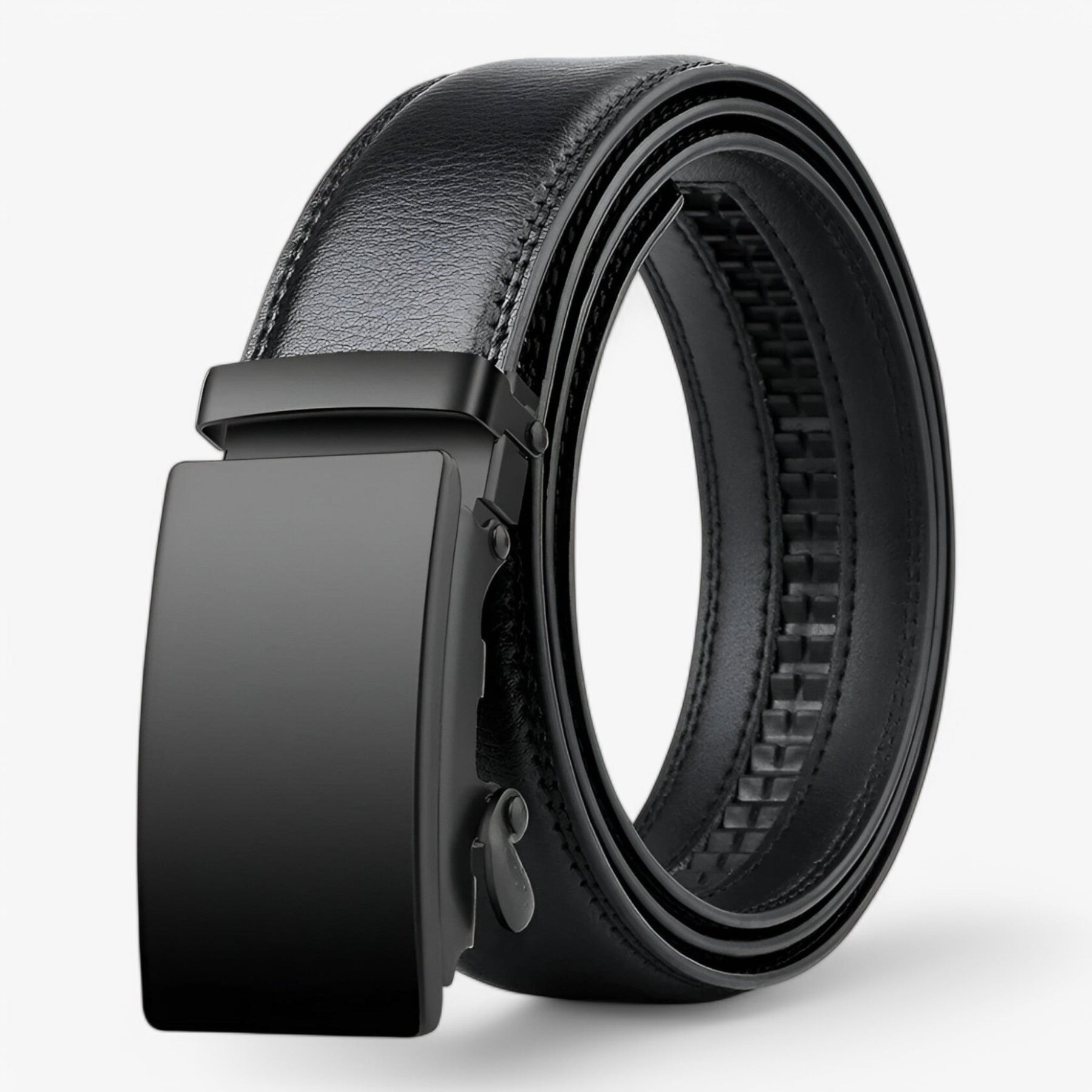 Belt : Riem Heren Zwart - Luxe Automatische in Zwart 2 van Pantino