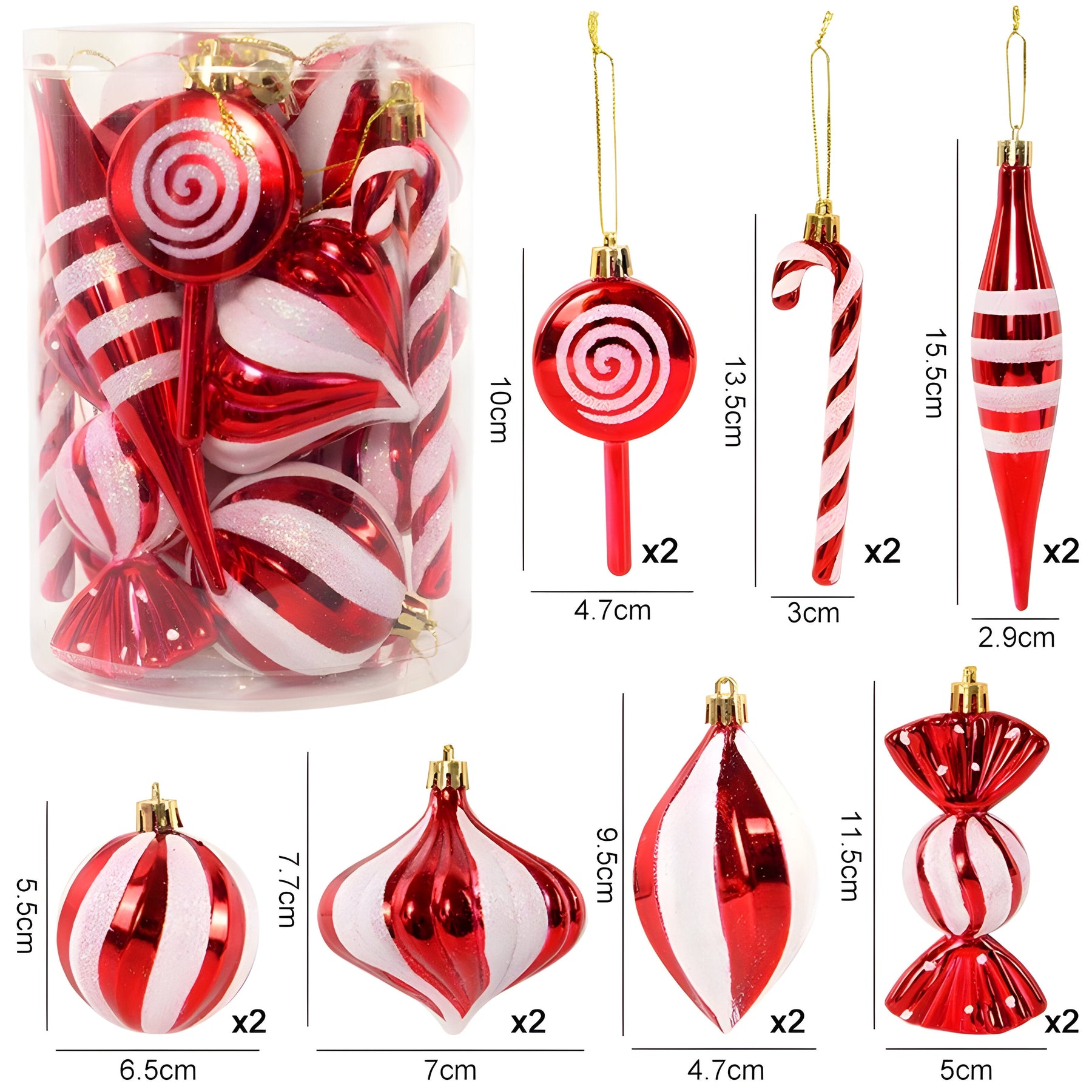 home & garden : Rode Kerstballen - Feestelijke Ornamenten en Kerstcadeaus in van Pantino