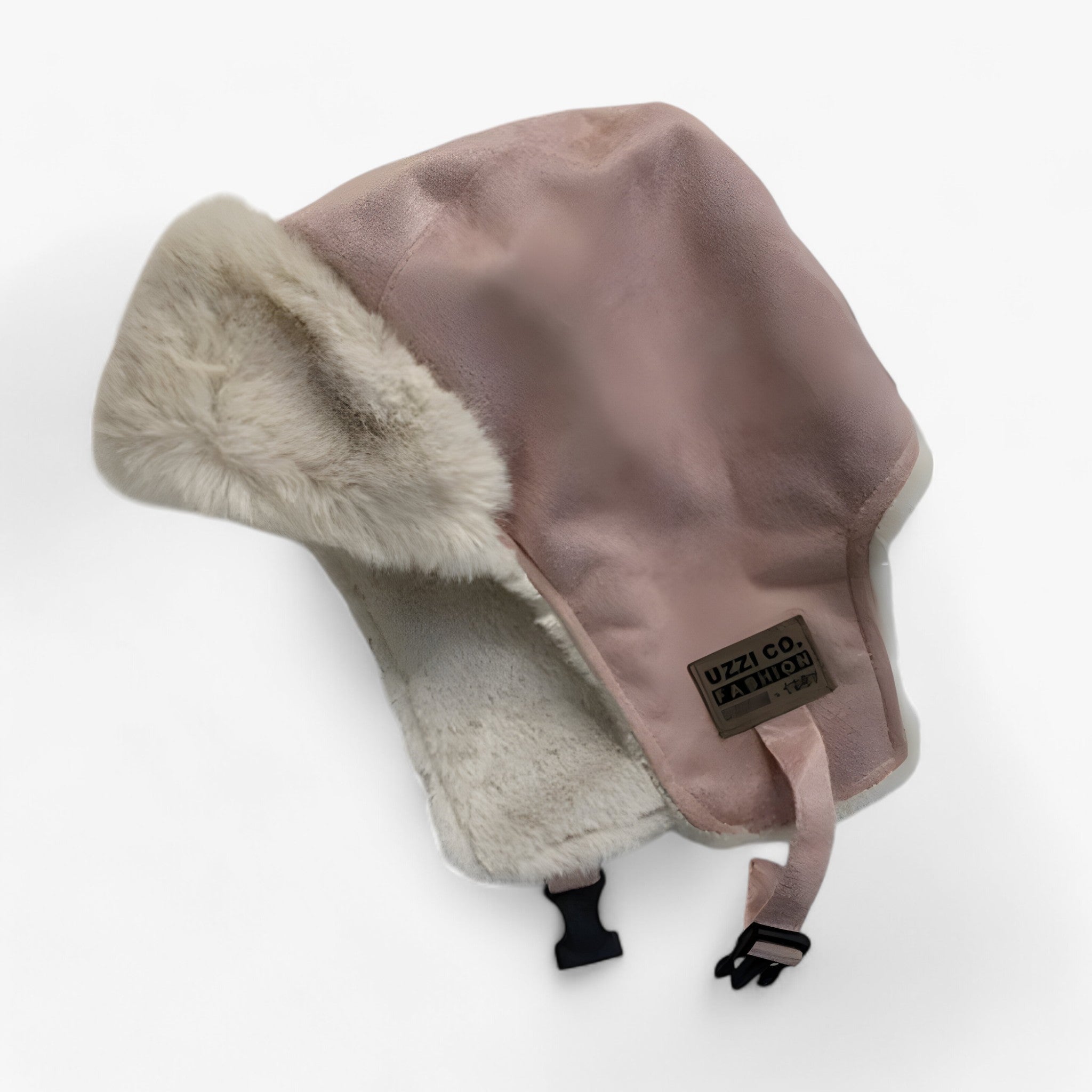 Hat : Hoed Zwart - Lei Feng - Extra Warmte & Oorbescherming in Roze Één maat van Pantino
