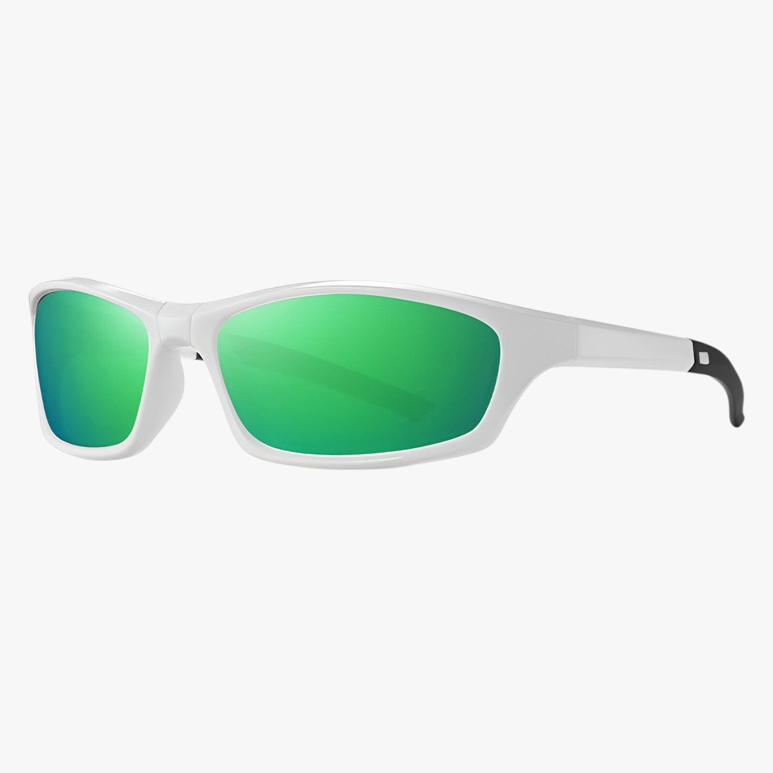 Sport Sunglasses : Opvouwbare Sportbrillen - Lichtgewicht en Anti-reflecterend - Grijs Diepblauw in Effen witgroen van Pantino