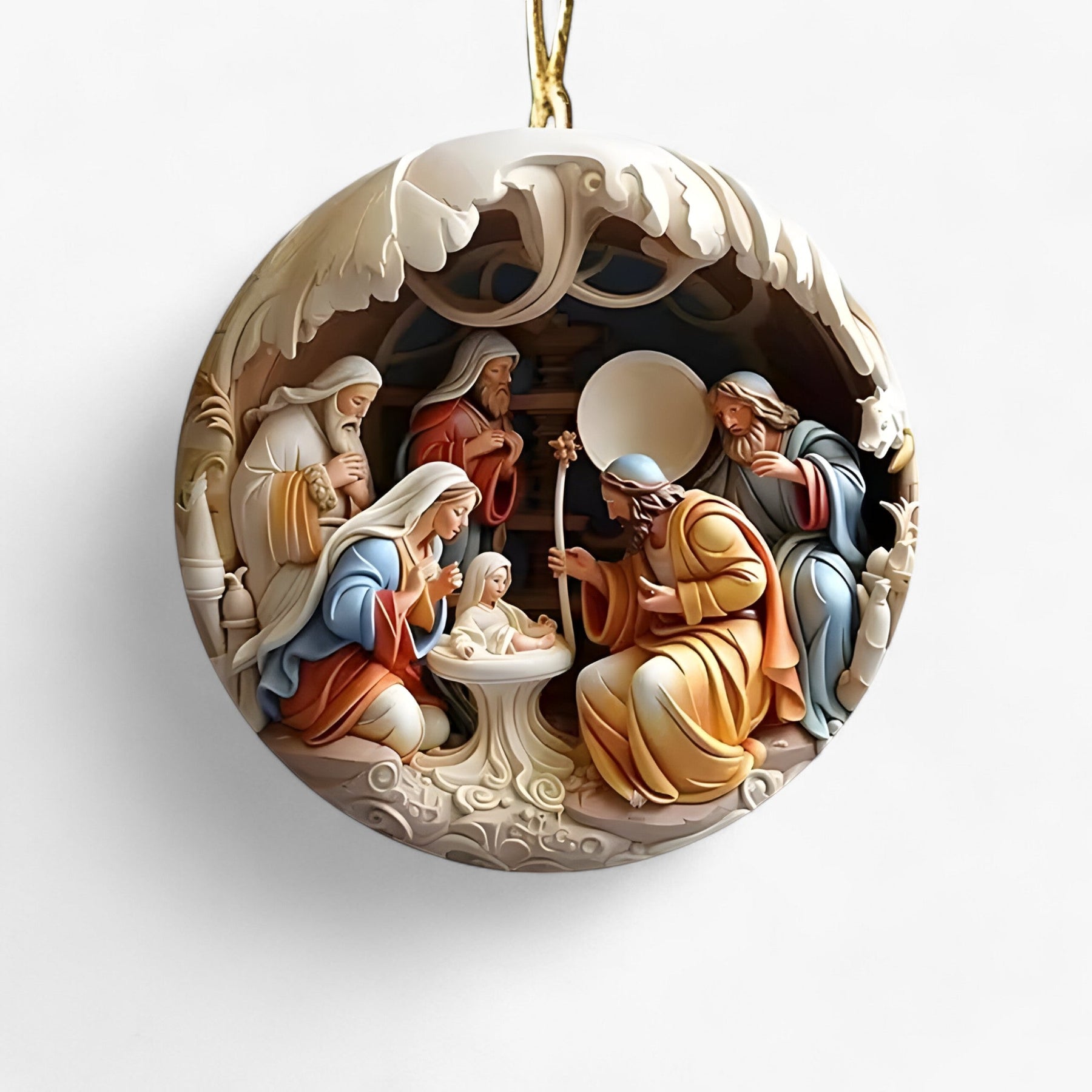 home & garden : Creatieve Familie Scène - Warme Decoratie voor de Kerstboom in C van Pantino