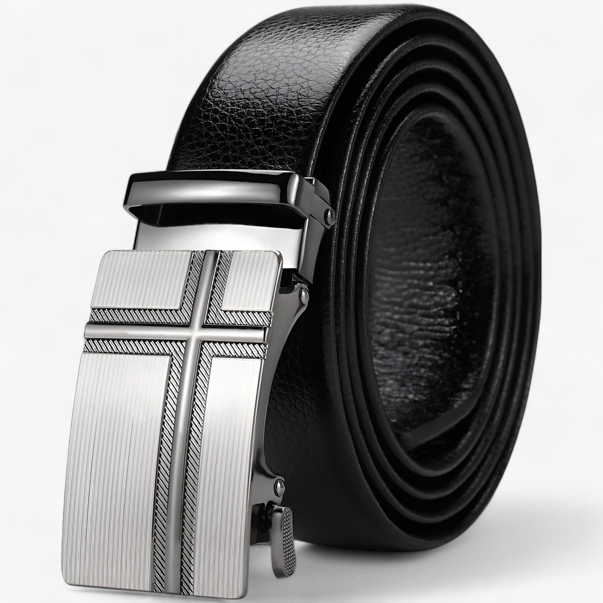 Men's Belt : Riem Heren Zwart - Veelzijdige PU-Leren in van Pantino