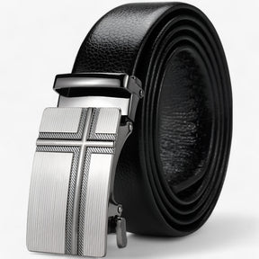 Men's Belt : Riem Heren Zwart - Veelzijdige PU-Leren in van Pantino