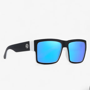 Men's Polarized Sport Sunglasses : Zonnebril Heren Zwart - Sportieve Gepolariseerde Winddichte in 1. IJsblauw Vierkante polarisaie van Pantino