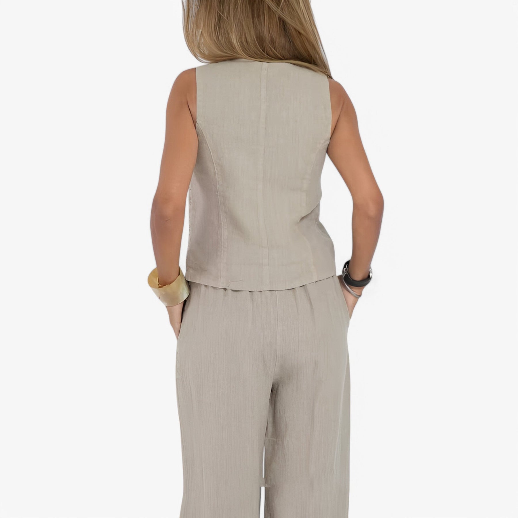 Outfit Sets : Mouwloos vest (met gratis bijpassende broek) in van Pantino