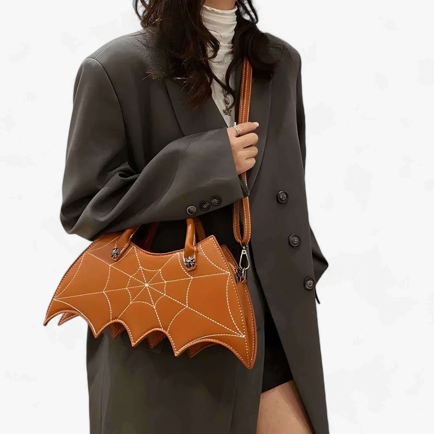 bags : Schoudertas Roze - Spider Web - Trendy en Gedurfd voor Halloween in van Pantino