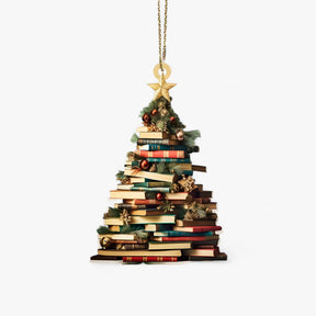 home & garden : Pendentief Boeken in Plat 2D Acryl - Creatieve Kerstdecoratie voor Huis en Raam in Stijl 4 van Pantino