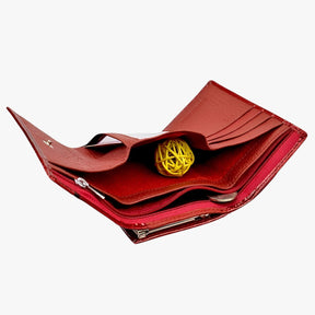 Wallet : Luxe Damesportemonnee van Leer - Elegant en Praktisch - Zwart in van Pantino