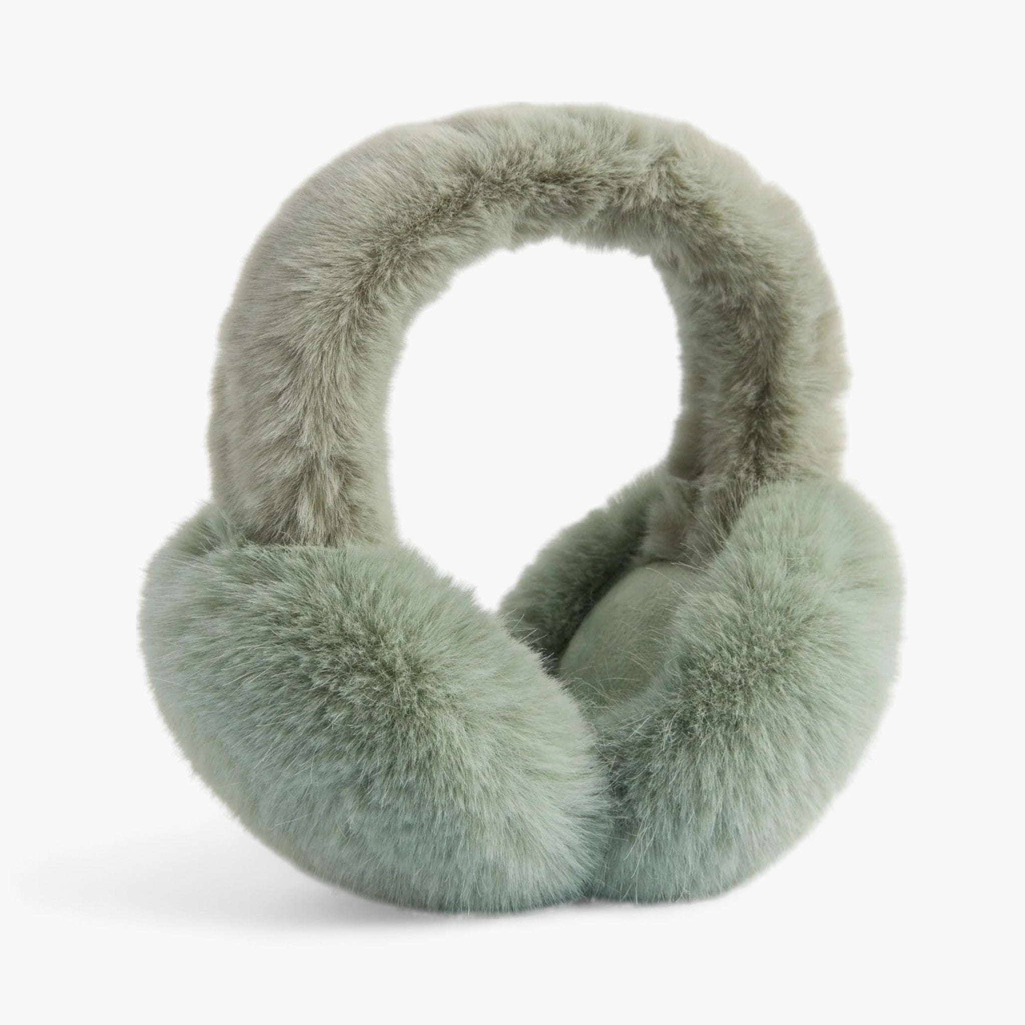 Earmuffs : Nepvachten in Kunstbont - Gezellige Winterwarmte - Zwart Wit in Groen Lang Haar van Pantino