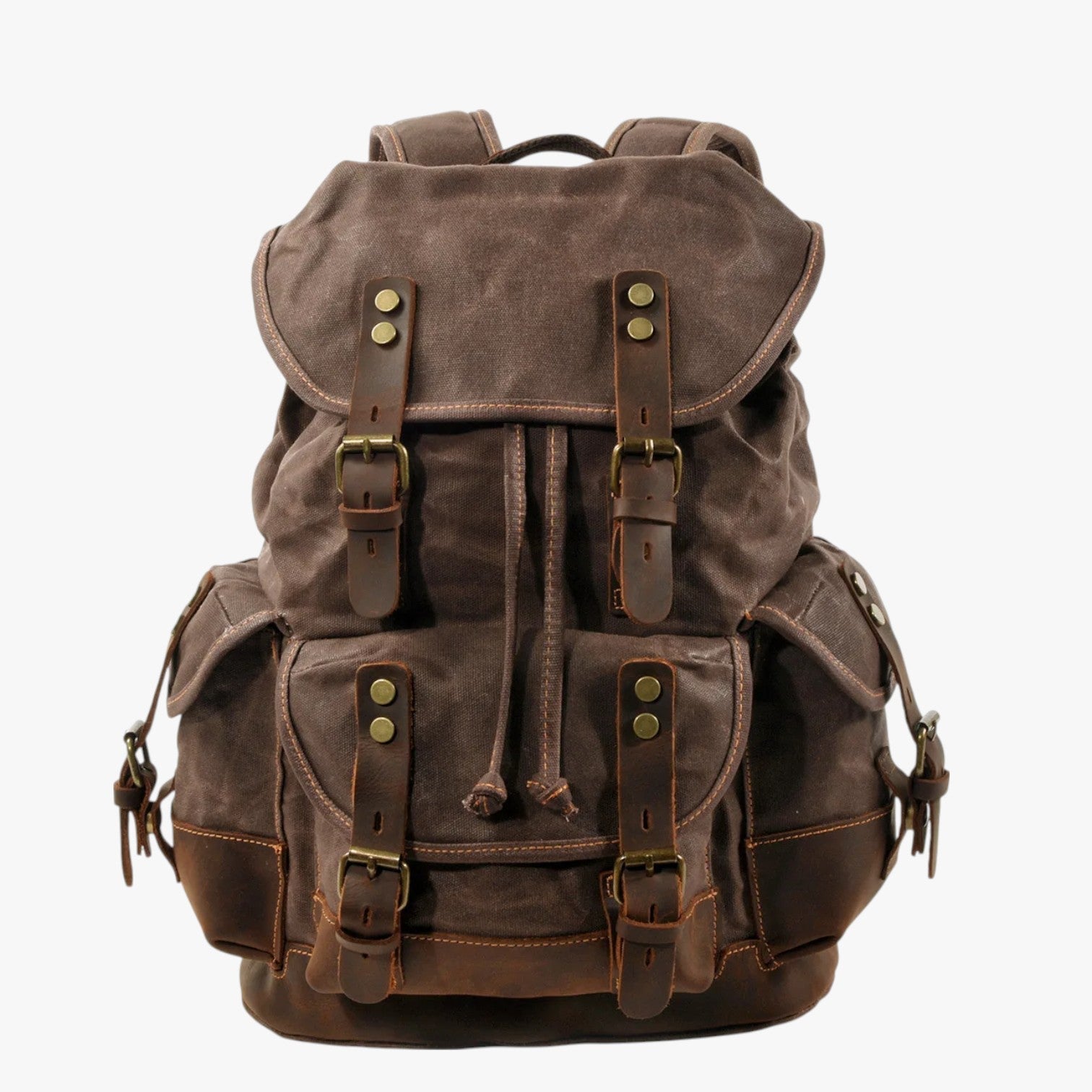 Bags : Heren Wandelrugzak Grote Capaciteit Canvas en Leer in van Pantinoshop