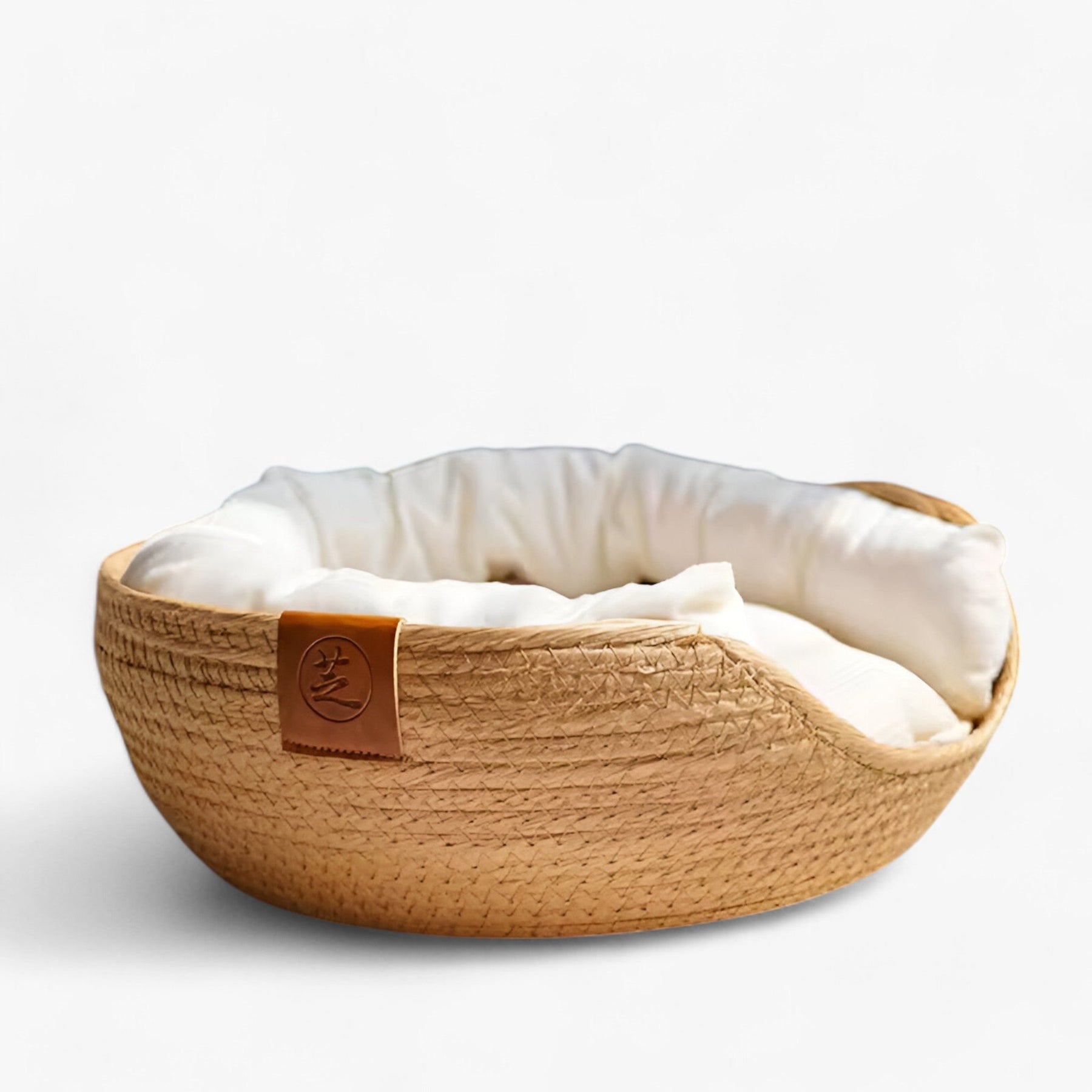 Pets & Supplies : Ecologisch Huisdierenbed van Handgevlochten Bamboe voor Honden en Katten, Natuurlijk en Duurzaam in van Pantinoshop
