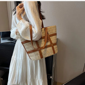 bags : Straw Bag Black - Tas in van Pantino