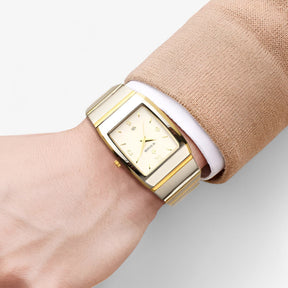 watches : Horloge Heren Goud Zilver - Casual Luxe Herenhorloge in van Pantino