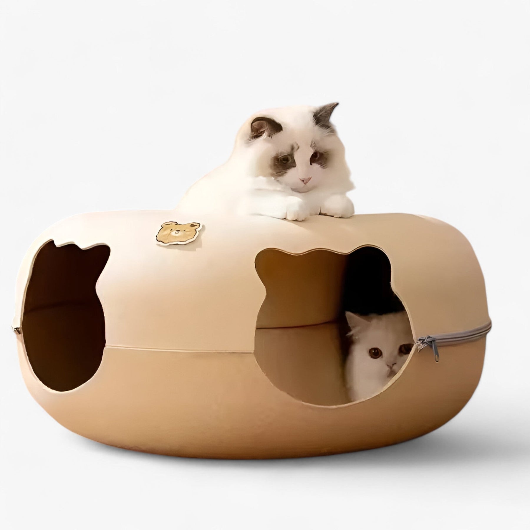 pets : Interactief Tunneltje Speelgoed voor Katten - Grijs in van Pantino
