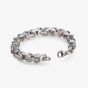 Bracelet : Armband Heren Zilver - Robuust en Tijdloos - Grote in van Pantino