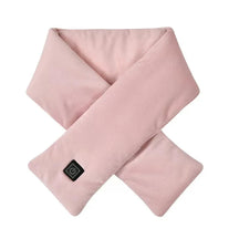 Heated Scarf : Verwarmde Sjaal Zwart - Knusse Warmte Hals Winter - Fleece in Roze van Pantino