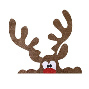home & garden : Kerstviltstickers voor Deuren en Ramen - Feestelijke Decoratie voor Thuis in Hoorns van Pantino