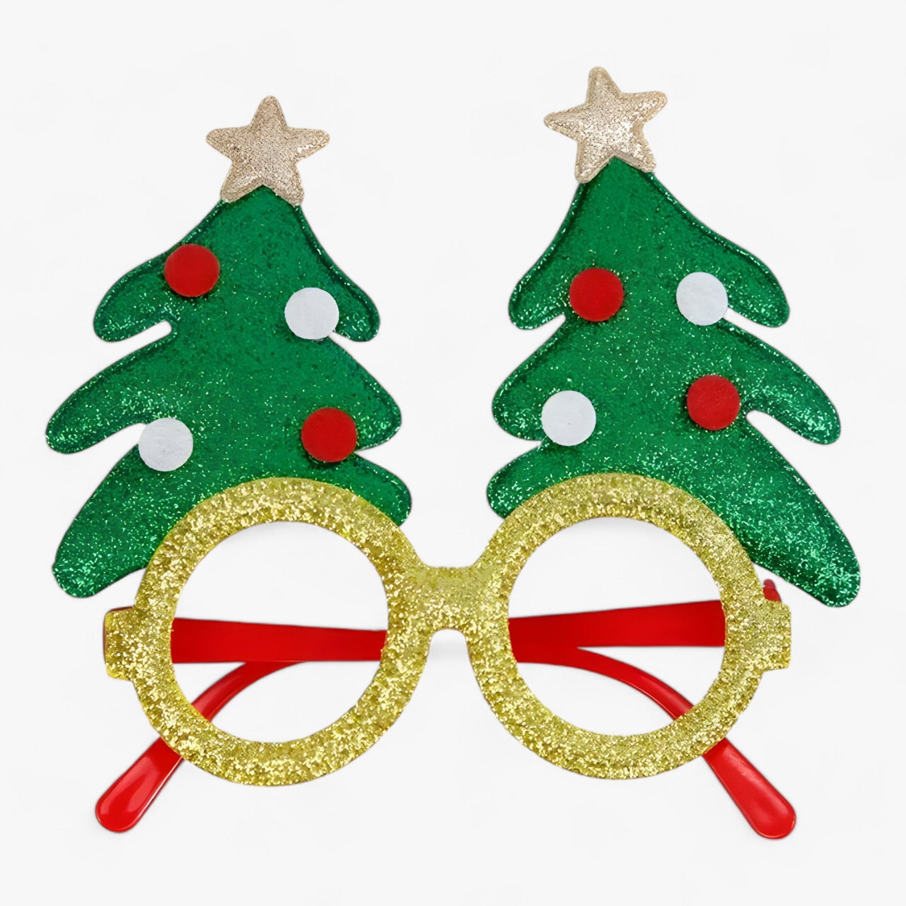 Party Glasses : Bril Heren - Feestelijke Celebrant - Kerstbril met Kerstman, Kerstboom en Sneeuwman in D van Pantino