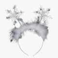 Haarband Dames Wit - Exquise en Schattige Feestaccessoire - Kerstmis Sneeuwvlok voor Meisjes