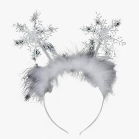 hair accessory : Haarband Dames Wit - Exquise en Schattige Feestaccessoire - Kerstmis Sneeuwvlok voor Meisjes in Wit van Pantinoshop