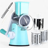 Râpe rotative - Préparation alimentaire pratique et gain de temps - Bleu
