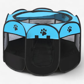 outdoor equipment : Verplaatsbare Opvouwbare Huisjestent voor Comfort en Gemak - Roze in blauw van Pantino