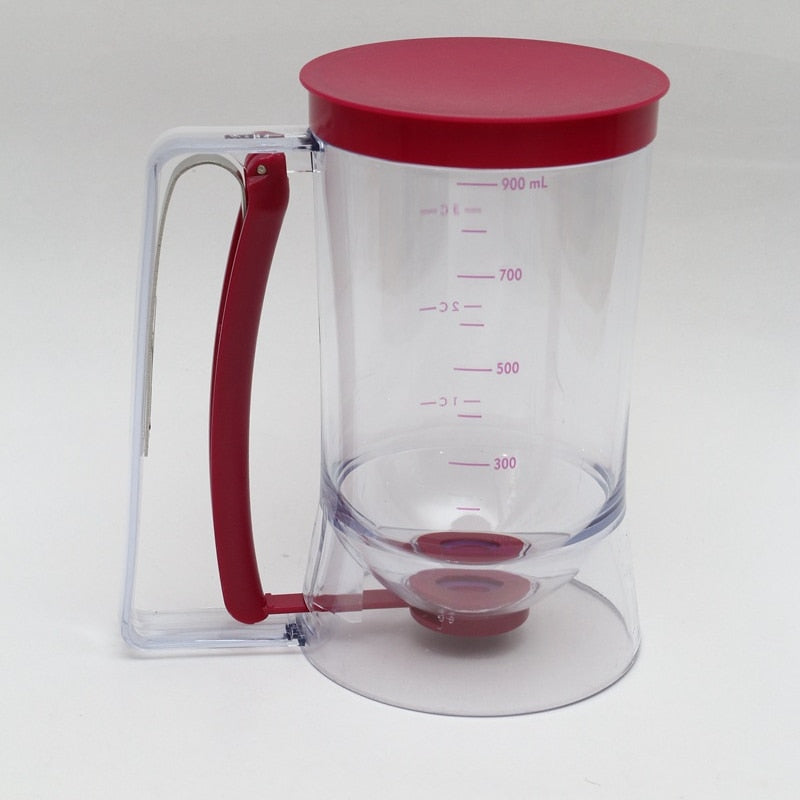 home & garden : Handige Beslag Dispenser - Pannenkoeken & Cupcakes in een Handomdraai - Paars in Rood van Pantino