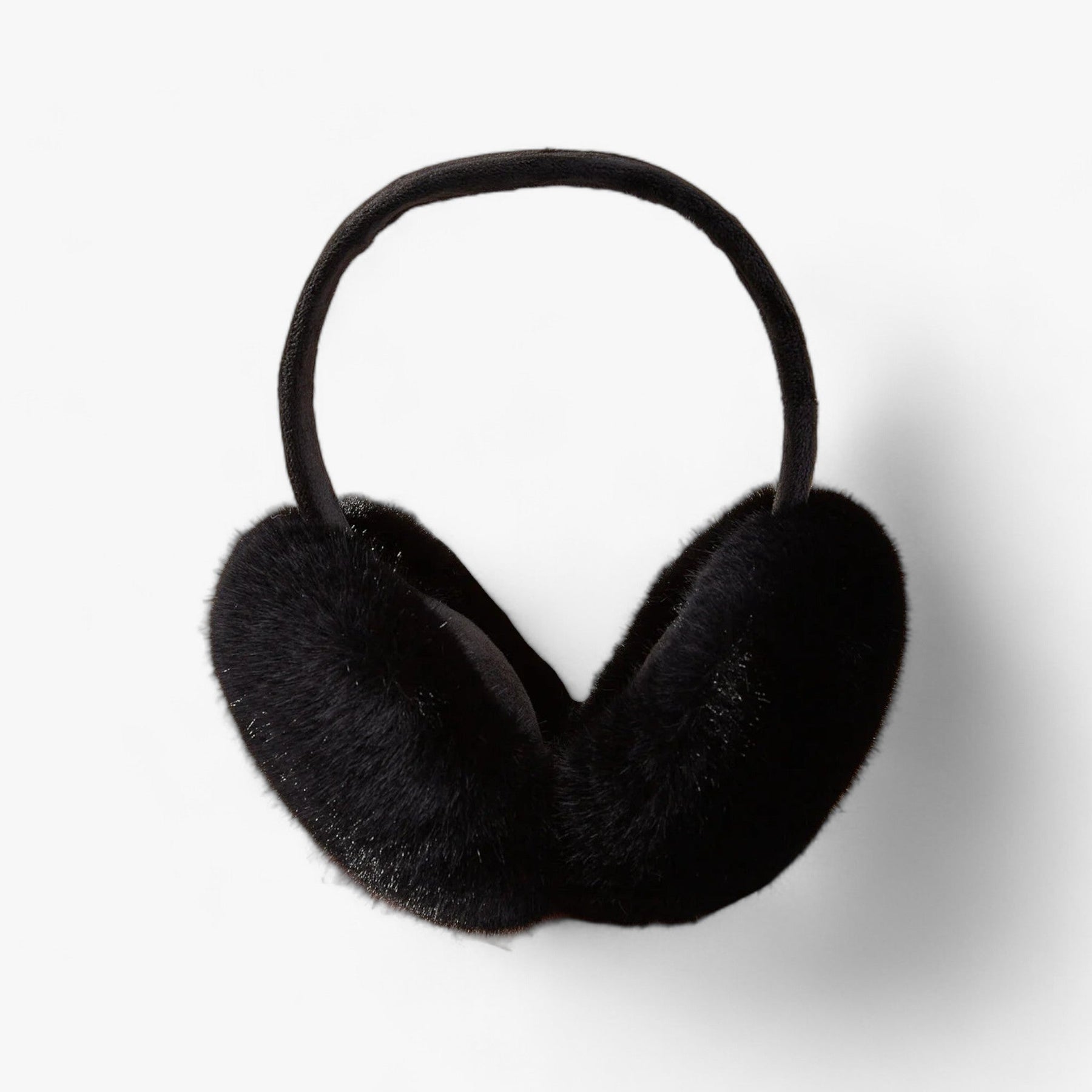 Earmuffs : Nepvachten in Kunstbont - Gezellige Winterwarmte - Zwart Wit in Zwart van Pantino
