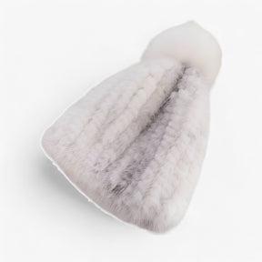 Hat : Hoed Zwart - Luxe Marterbont - Winterse Warmte & Elegantie in Gekruiste nerts Één maat van Pantino