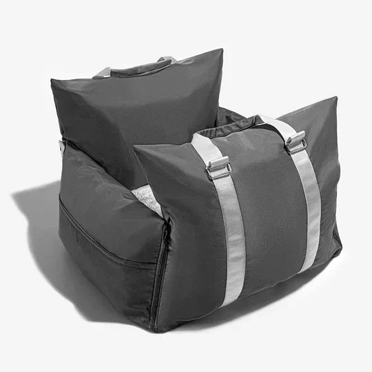 pets : Honden Autostoel Reistas Luxe - Veiligheid en Comfort Autorit - Oxford in Grijs 55cm X 55cm X 30cm van Pantino