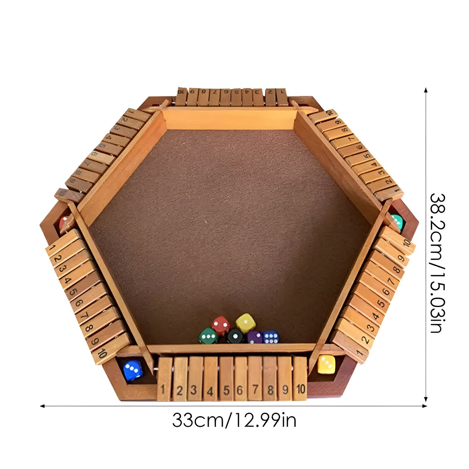 other : Strategisch Plezier - Shut the Box Spel - Groen in van Pantino