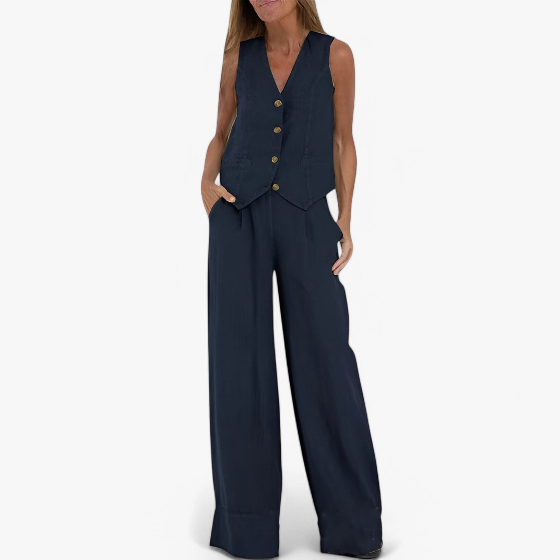 Outfit Sets : Mouwloos vest (met gratis bijpassende broek) in van Pantino
