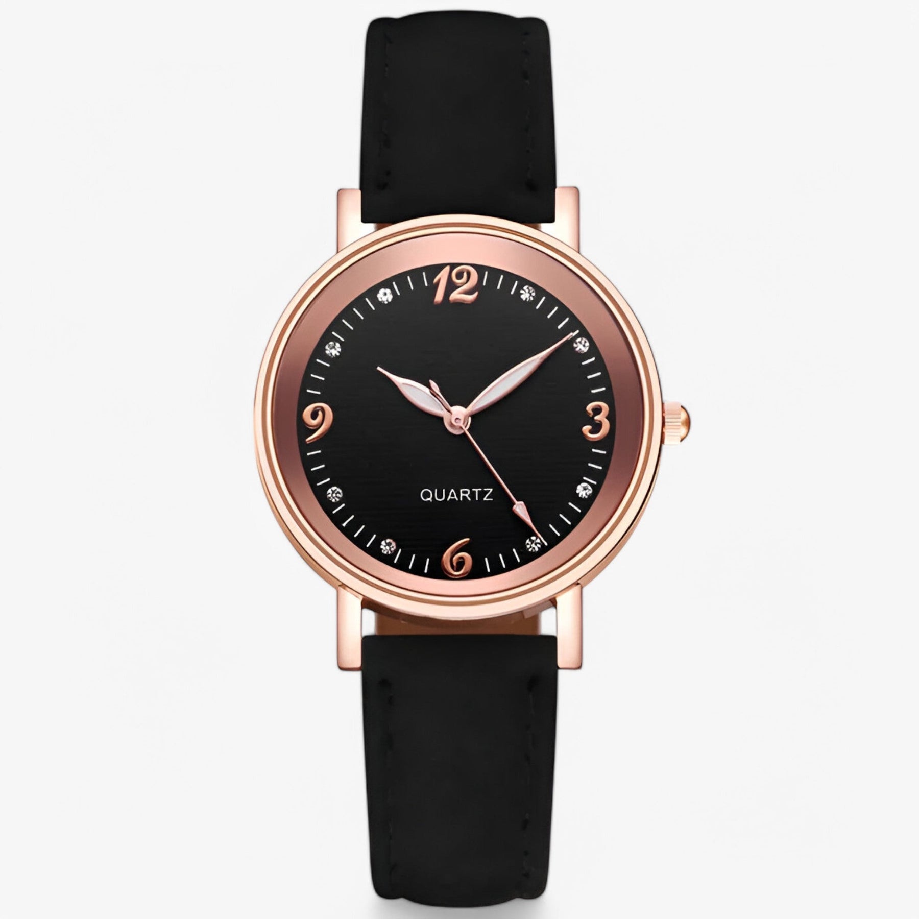 watches : Roestvrij Staal Kwarts Horloge - Paars in Zwart van Pantino