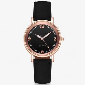watches : Roestvrij Staal Kwarts Horloge - Paars in Zwart van Pantino