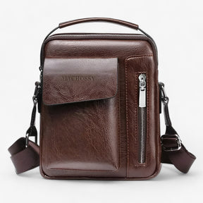 bags : Schoudertas Heren Zwart - Vintage PU Leren Leer in van Pantino