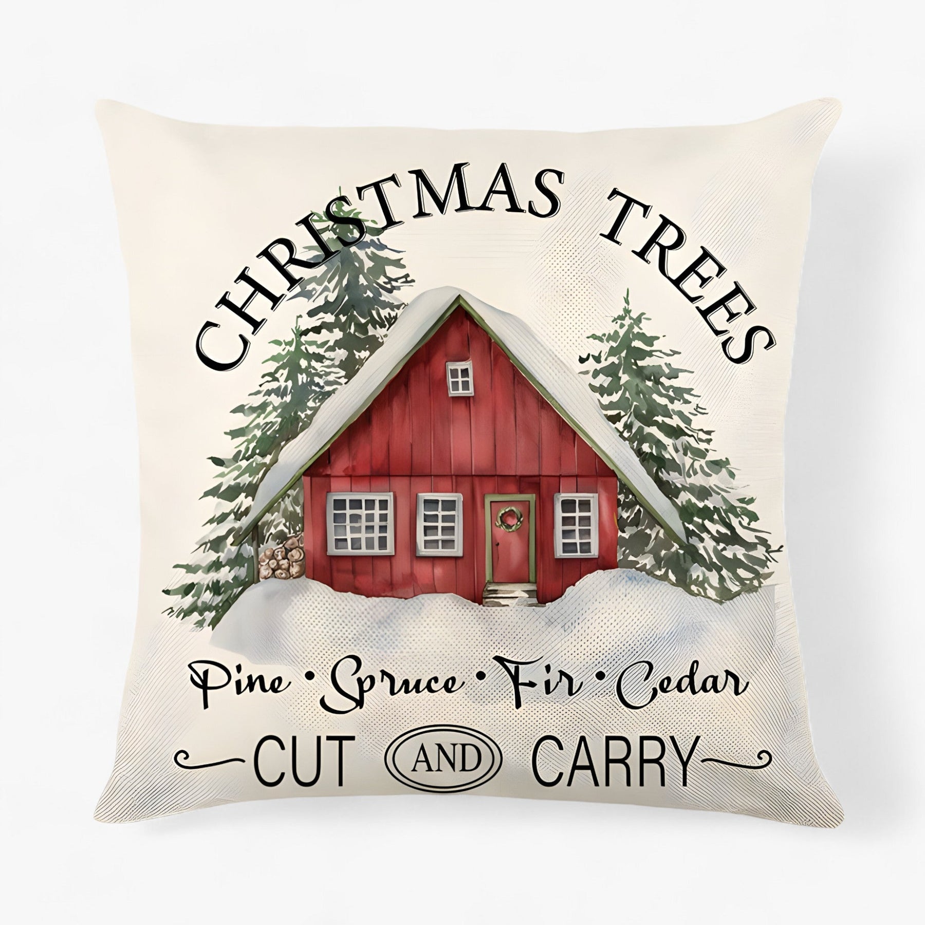 home & garden : Housse de Coussin en Lin de Noël - Décor Festif Et Confortable Pour La Maison in 7 van Pantino